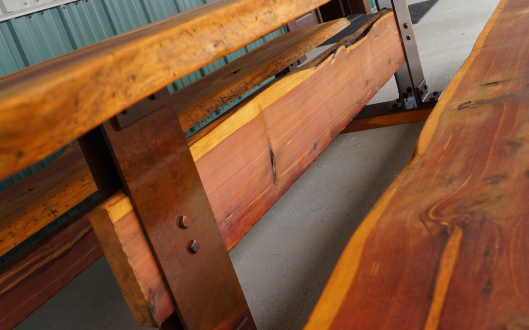 Live Edge Cedar Picnic Table